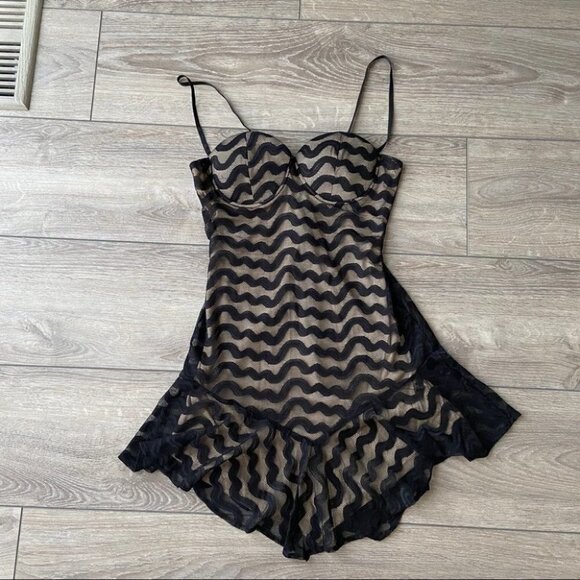 NWOT Banjul Spaghetti Strap Lace Mini Dress - Picture 3 of 12